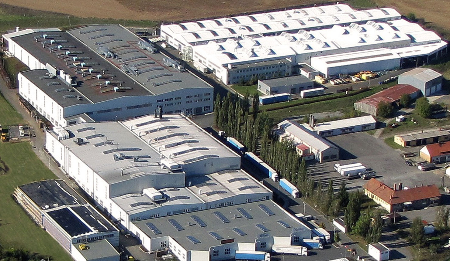 Veduta aerea dello stabilimento Arbonia, Stribro (CZ)